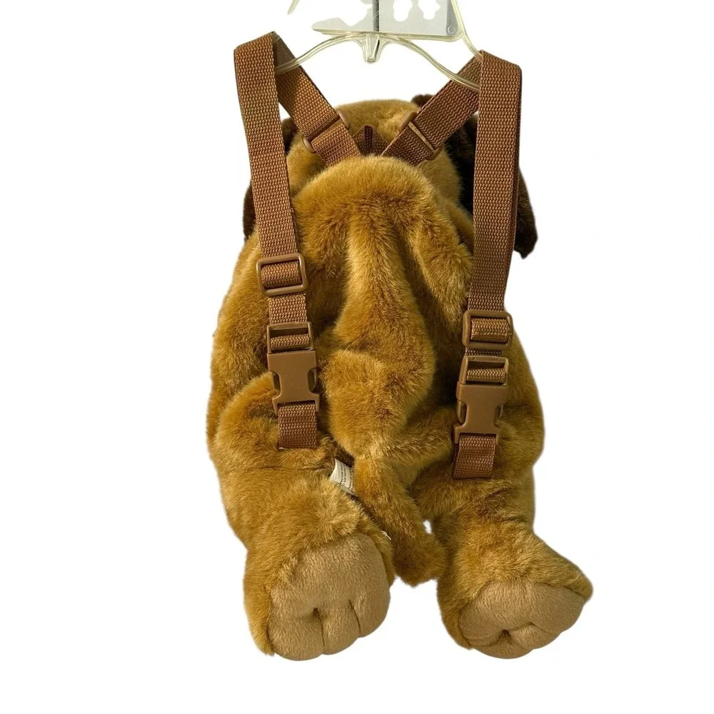 Puppy Dog Brown Plush Backpack Purse‎ J Stuff & Associates